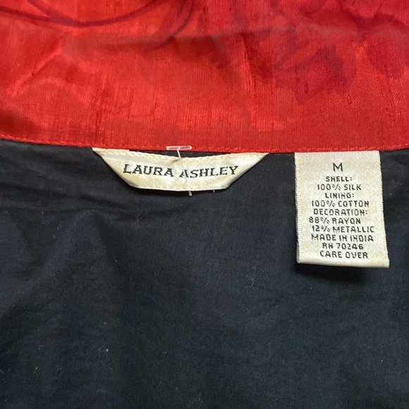 VNTG 100% SILK APPLIQUÉ EMBROIDERED LIGHTWEIGHT JACKET GOLD STITCHING HAND MADE - Picture 13 of 16